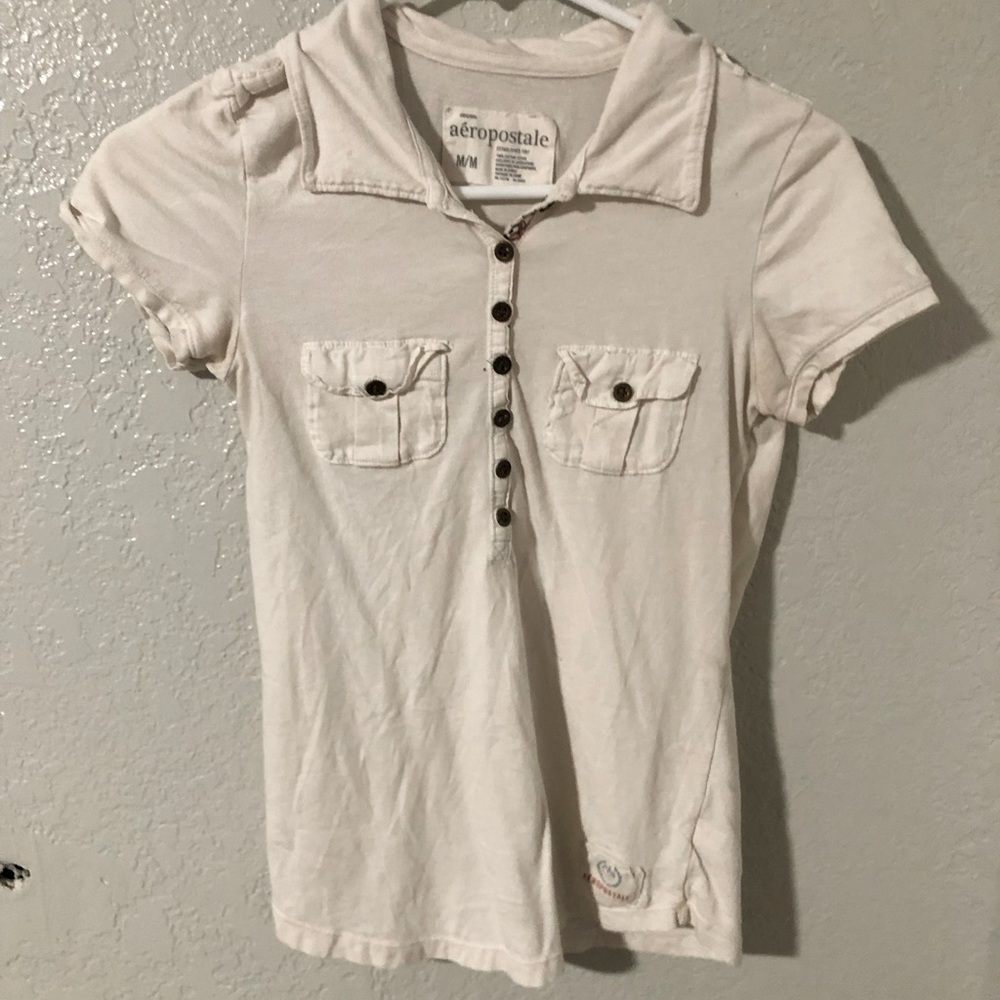 An Aeropostale flowery button up